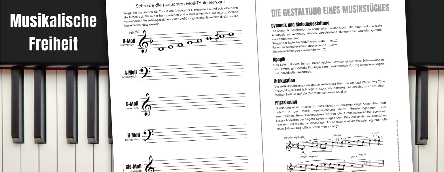 Noten lesen lernen Klavier spielen Pianounterricht Takt Rhythmus Notenlehre Musiktheorie Tasten Starter Klavierunterricht